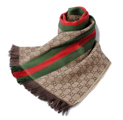 gucci red green scarf|Gucci scarf red and green.